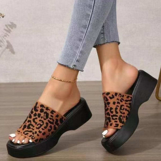 Open Toe Platform Cloth Sandals - Trendsi - Flyclothing LLC