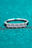 925 Sterling Silver Moissanite Ring - Trendsi