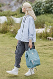 Himawari Water Resistant Canvas Backpack Bag with Side Pockets - Trendsi