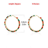 18K Gold-Plated Hoop Earrings - Trendsi - Flyclothing LLC