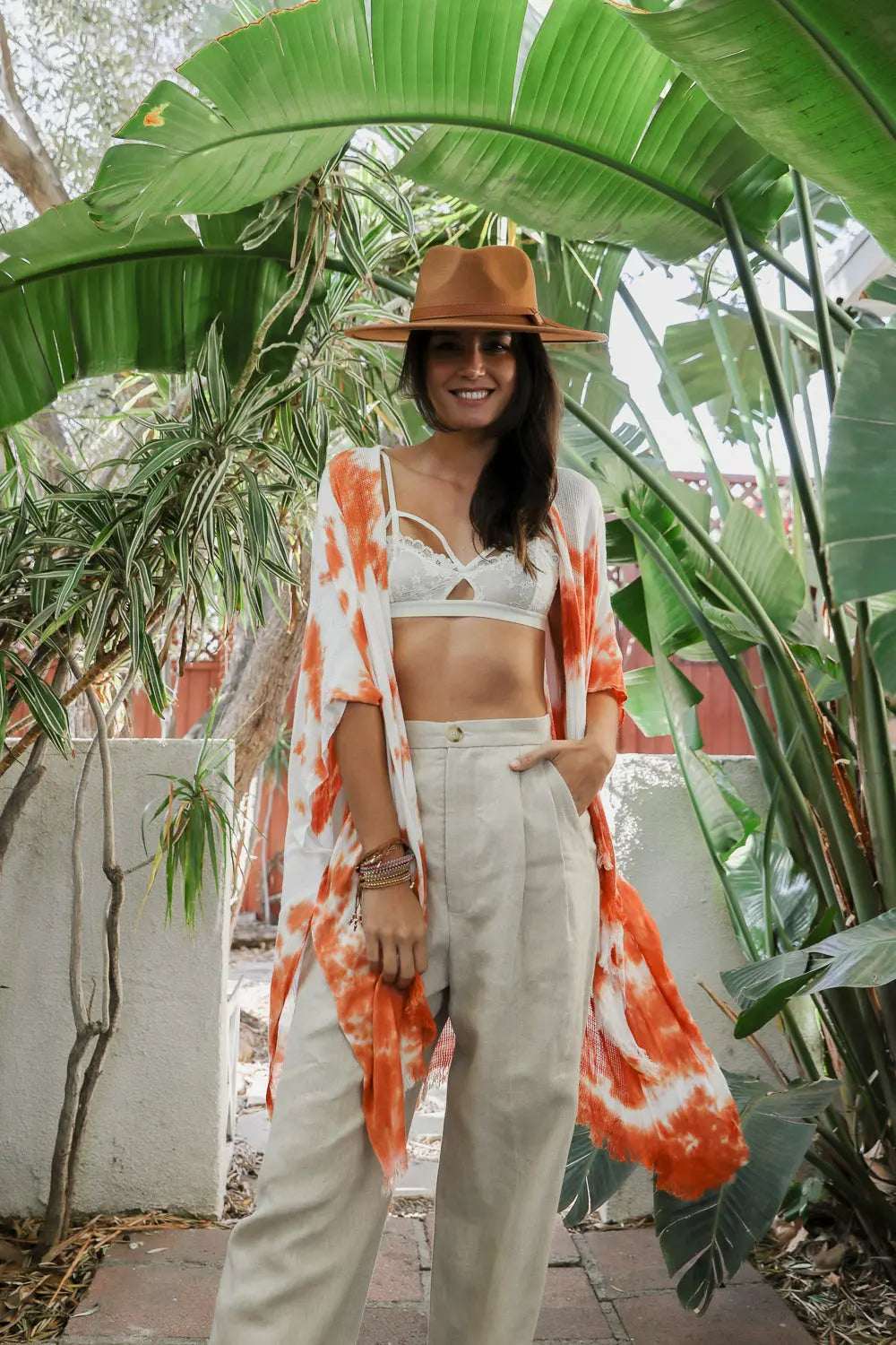 Festive Tie-Dye Kimono - Boho Clothing and Accessories - Flyclothing LLC