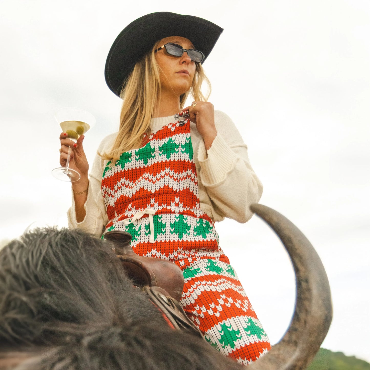 The Red Ryder | Fair Isle Knit Print Women's Pajamaralls® - Shinesty - Flyclothing LLC