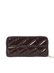 PU Leather Solid Color Wallet - Trendsi
