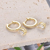 3 Carat Moissanite 925 Sterling Silver Earrings - Trendsi - Flyclothing LLC