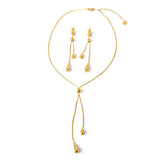 Teardrop Pendant Necklace and Earrings Jewelry Set - Trendsi - Flyclothing LLC