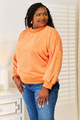 Basic Bae Round Neck Dropped Shoulder Sweatshirt - ShopBasicbae - Flyclothing LLC