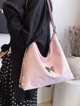Butterfly Decor Convertible Shoulder Bag - Trendsi - Flyclothing LLC