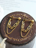 Titanium Steel Double Chain Earrings - Trendsi