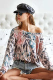 BiBi Tie Dye Terry Knit Terry Top - Trendsi - Flyclothing LLC