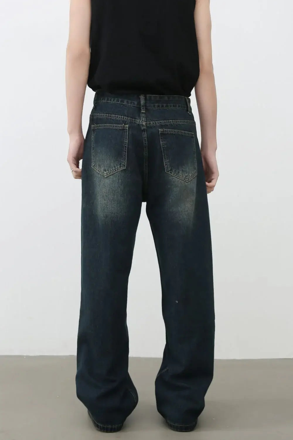 Men's Distressed Wide Leg Jeans - Trendsi - Flyclothing LLC