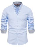 Men's Button Down Collared Neck Shirt - Trendsi - Flyclothing LLC