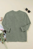Waffle-Knit Open Front Long Sleeve Cover Up - Trendsi - Flyclothing LLC
