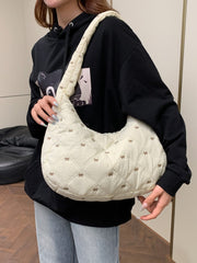 Bow Polyester Shoulder Bag - Trendsi