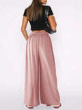 High Waist Wide Leg Pants - Trendsi - Flyclothing LLC