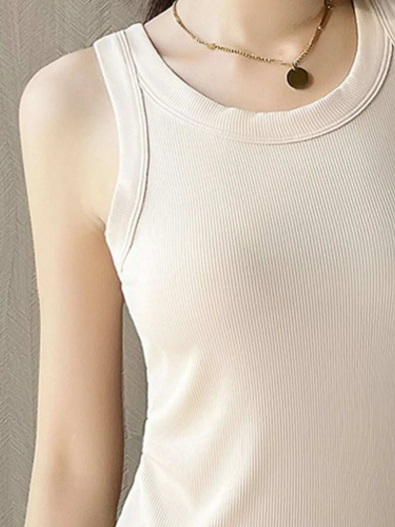 Scoop Neck Tank Top - Trendsi - Flyclothing LLC