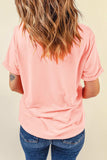 Graphic Round Neck Short Sleeve T-Shirt - Trendsi - Flyclothing LLC