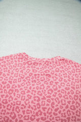 Leopard Print Casual Two-Piece Set with Side Stripes - Trendsi - Flyclothing LLC