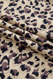 Slit Leopard Round Neck Long Sleeve Sweatshirt - Trendsi - Flyclothing LLC