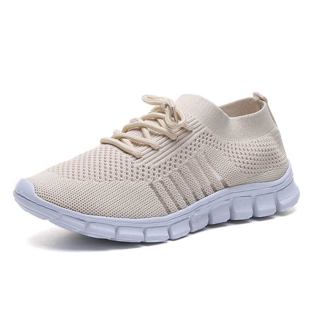 Breathable Mesh Round Toe Lace Up Athletic - Trendsi - Flyclothing LLC