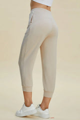 Basic Bae Full Size Air Scuba Drawstring High Waist Cropped Pants - ShopBasicbae - Flyclothing LLC