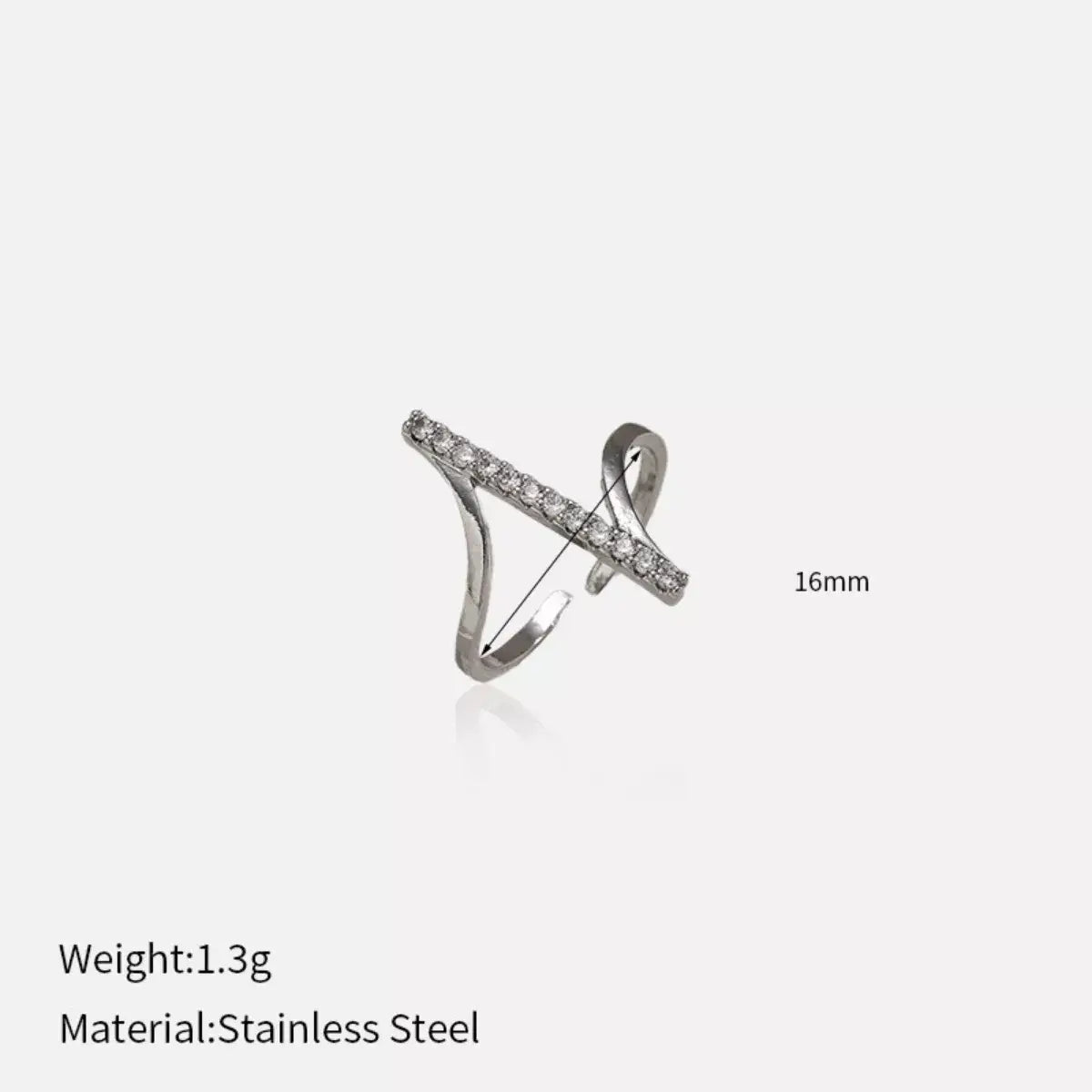 Irregular Rhinestone Ring - Trendsi - Flyclothing LLC