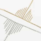 Rhinestone Fringe Hand Chain Bracelet - Trendsi - Flyclothing LLC
