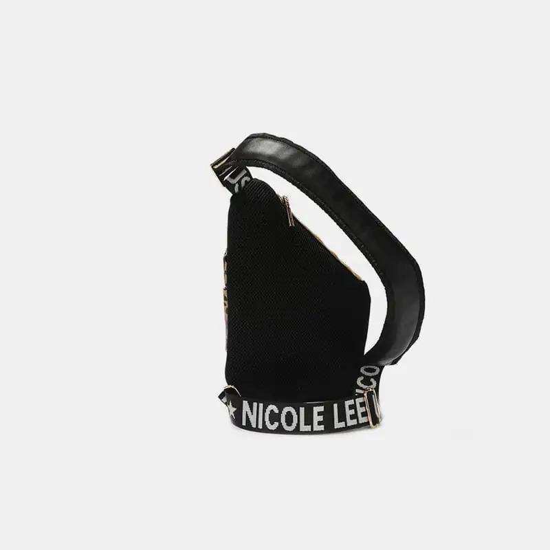 Nicole Lee USA Vegan Leather Leopard & Lip Pattern Crossbody Bag - Trendsi - Flyclothing LLC