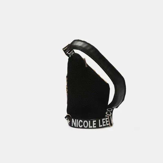 Nicole Lee USA Vegan Leather Leopard & Lip Pattern Crossbody Bag - Trendsi - Flyclothing LLC