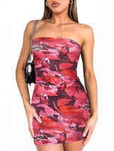 Tie-dye Bodycon Mini Dress - Trendsi - Flyclothing LLC
