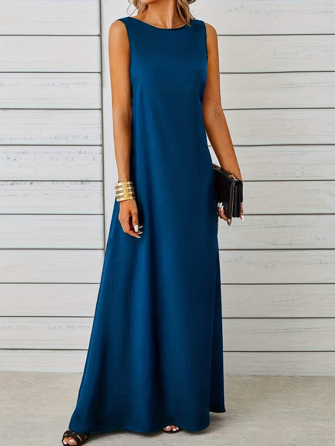 Sleeveless Flowy Maxi Dress - Trendsi - Flyclothing LLC