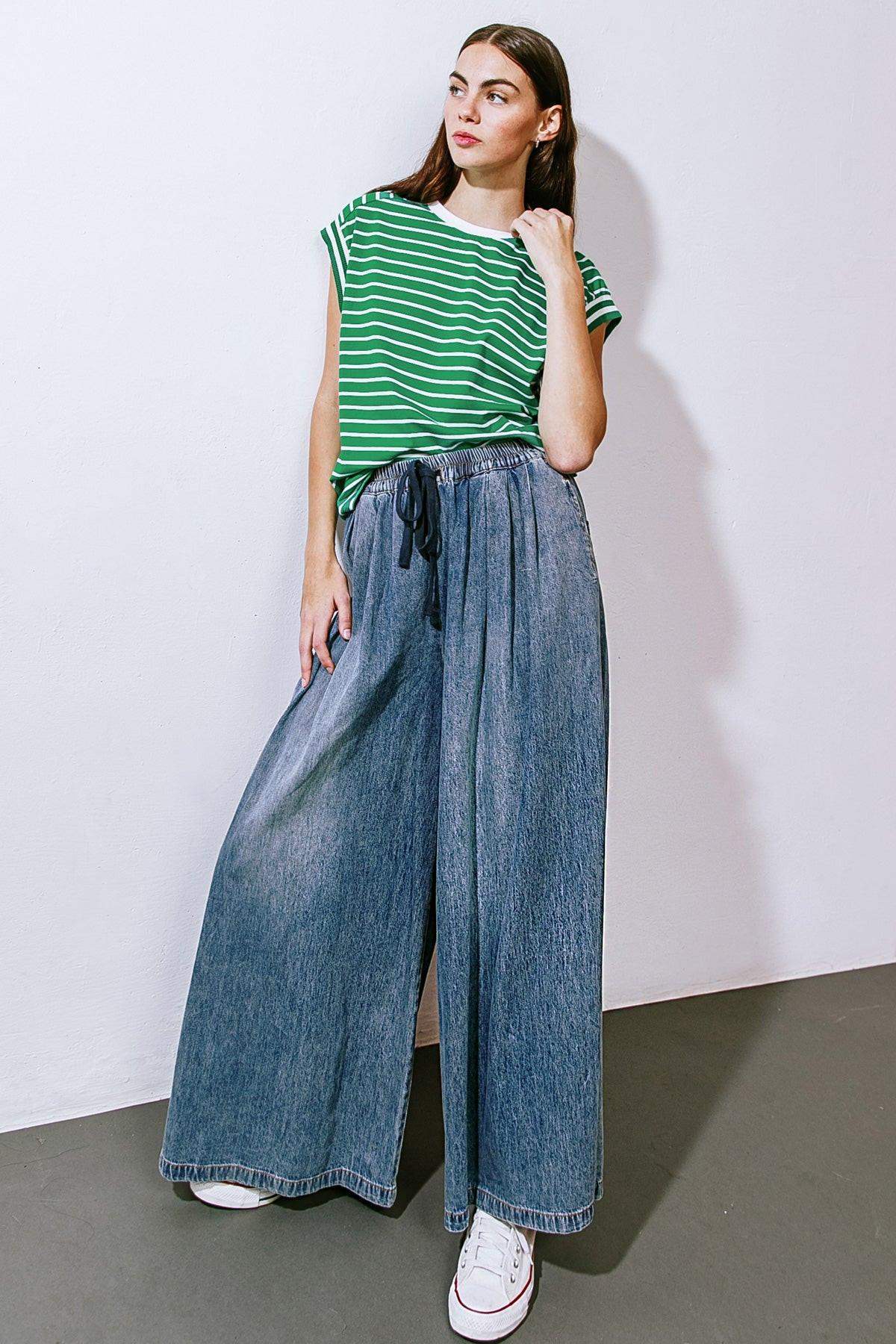 STREETSIDE SONNET DENIM PANTS - Flying Tomato - Flyclothing LLC