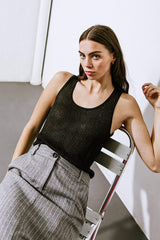 BLISSFUL LOVE WOVEN TANK TOP - Flying Tomato - Flyclothing LLC
