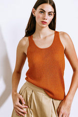 BLISSFUL LOVE WOVEN TANK TOP - Flying Tomato - Flyclothing LLC