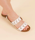 Fia Sandal in White - Naughty Monkey - Flyclothing LLC