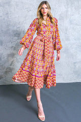 LIFETIME CELEBRATIONS WOVEN SHIRT DRESS - Flying Tomato - Flyclothing LLC