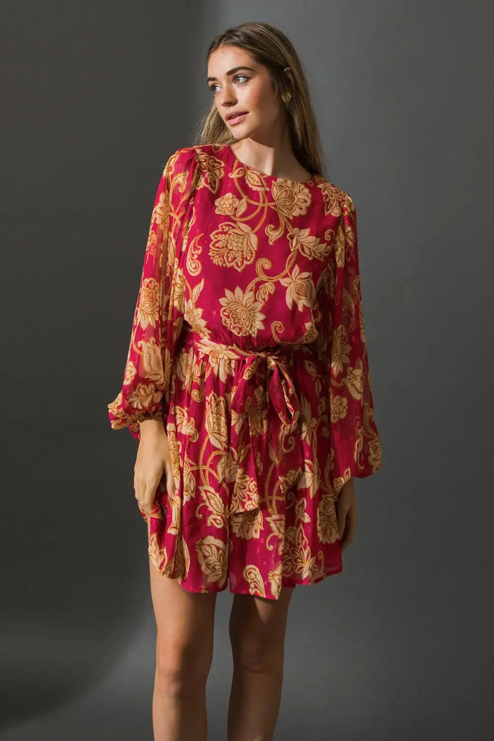 ONE THAT GOT AWAY WOVEN MINI DRESS - Flying Tomato - Flyclothing LLC