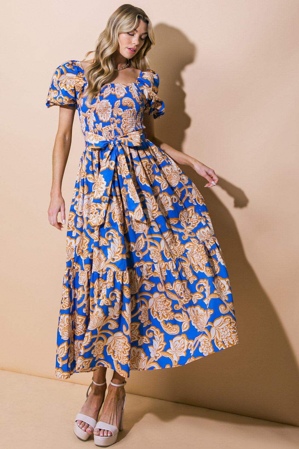 RUN TOWARDS LOVE POPLIN ANKLE DRESS - Flying Tomato - Flyclothing LLC