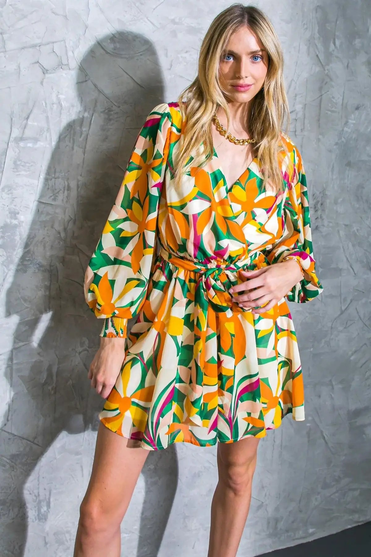 DARING HEART WOVEN MINI DRESS - Flying Tomato - Flyclothing LLC