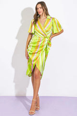 ROMANCE DREAMER SATIN WOVEN MINI DRESS - Flying Tomato - Flyclothing LLC
