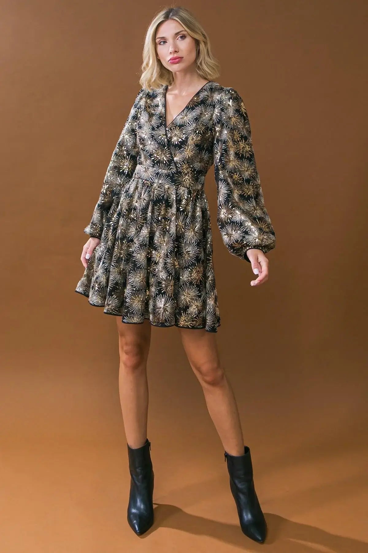 STRAIGHT TO BUSINESS SEQUIN MINI DRESS - Flying Tomato - Flyclothing LLC