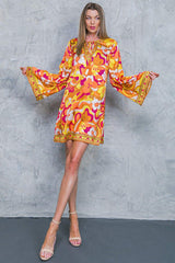 CAUGHT FEELINGS WOVEN MINI DRESS - Flying Tomato - Flyclothing LLC