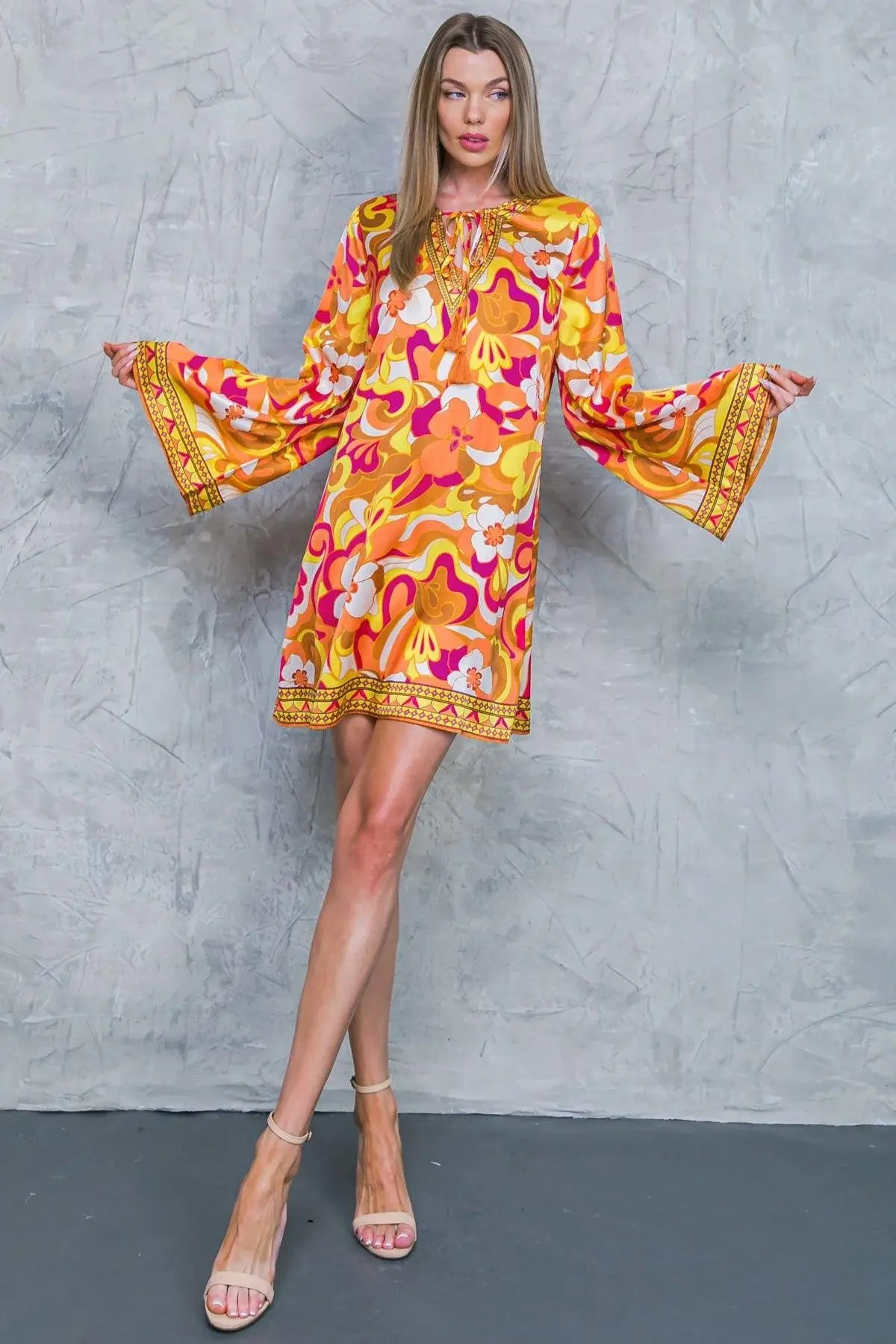 CAUGHT FEELINGS WOVEN MINI DRESS - Flying Tomato - Flyclothing LLC