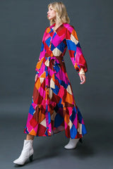 WISE WOMAN WOVEN MIDI DRESS - Flying Tomato - Flyclothing LLC
