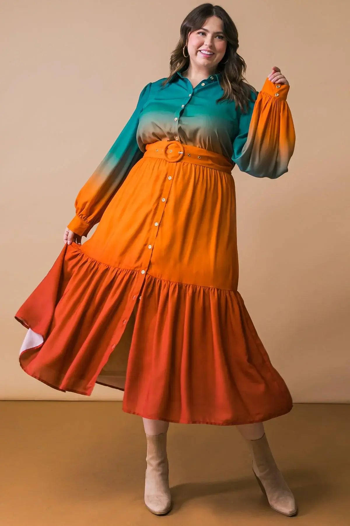 SHOW STOPPER WOVEN MIDI DRESS - Flying Tomato - Flyclothing LLC