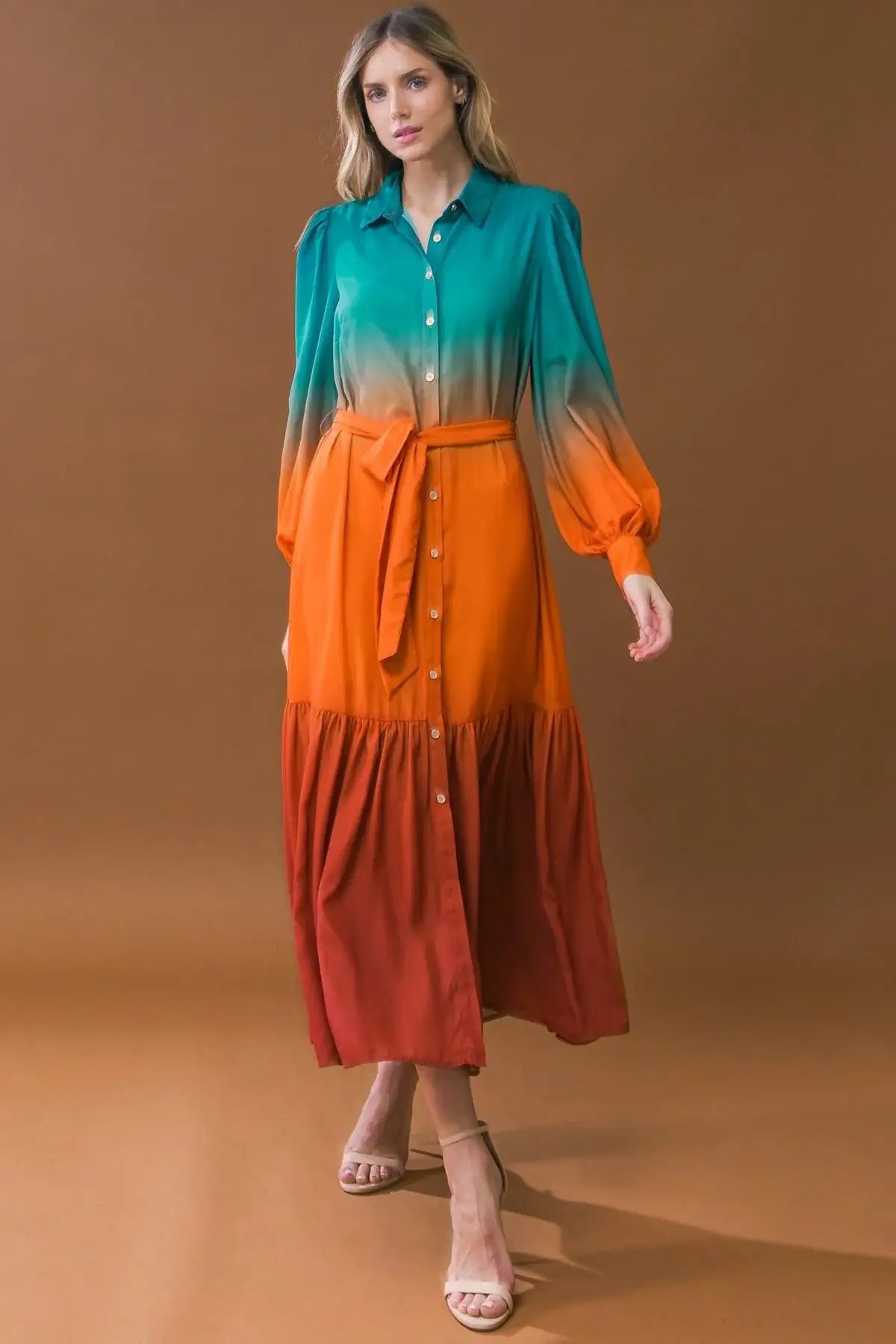 SHOW STOPPER WOVEN MIDI DRESS - Flying Tomato - Flyclothing LLC