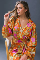 KEEP GETTING BETTER WOVEN MIDI DRESS - Flying Tomato - Flyclothing LLC