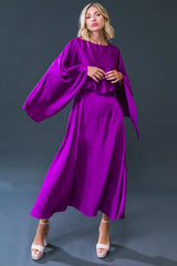 CAUGHT FEELINGS WOVEN MIDI DRESS - Flying Tomato - Flyclothing LLC