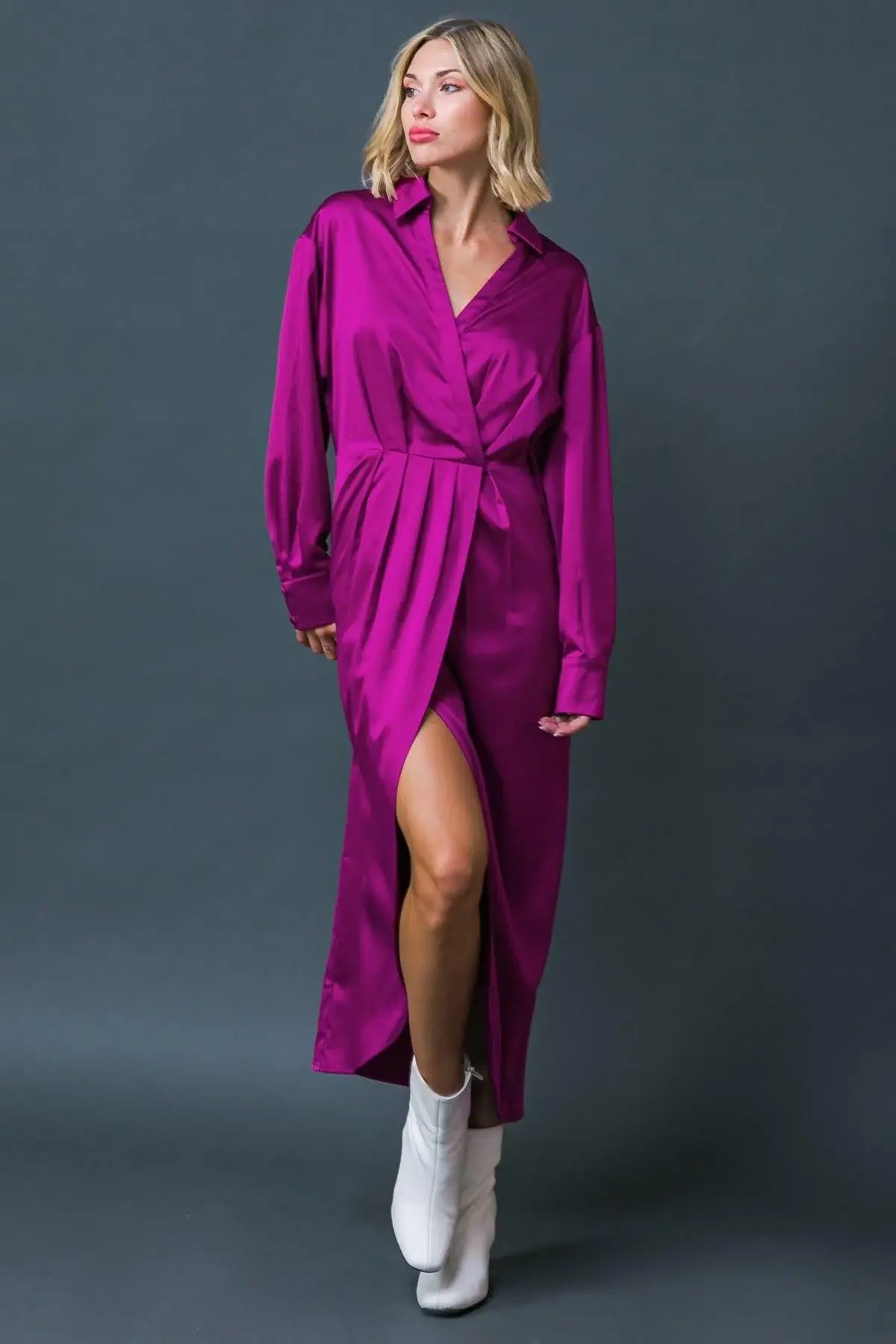 TOO GOOD TO BE TRUE WOVEN MIDI DRESS - Flying Tomato - Flyclothing LLC