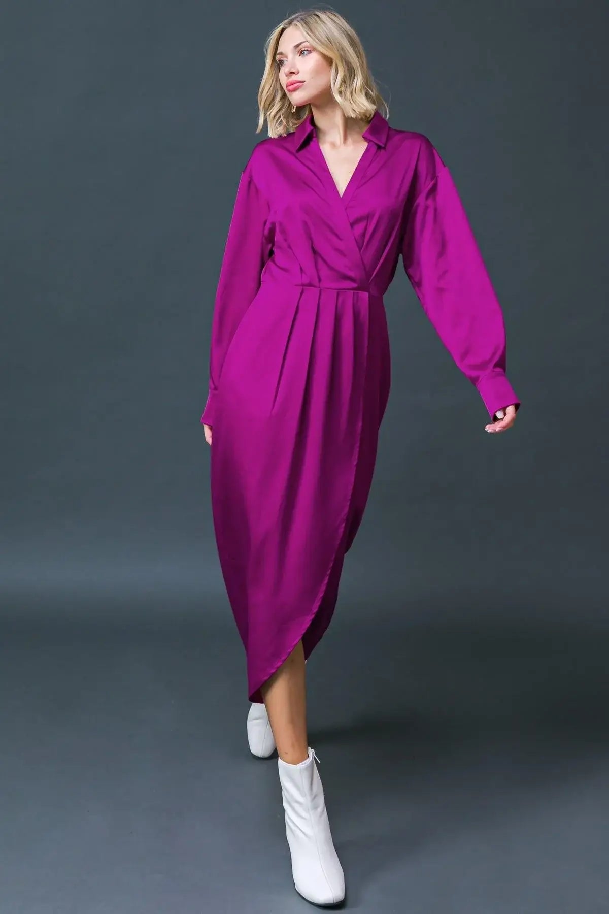 TOO GOOD TO BE TRUE WOVEN MIDI DRESS - Flying Tomato - Flyclothing LLC