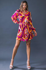 GET ON BOARD WOVEN PLISSE MINI DRESS - Flying Tomato - Flyclothing LLC